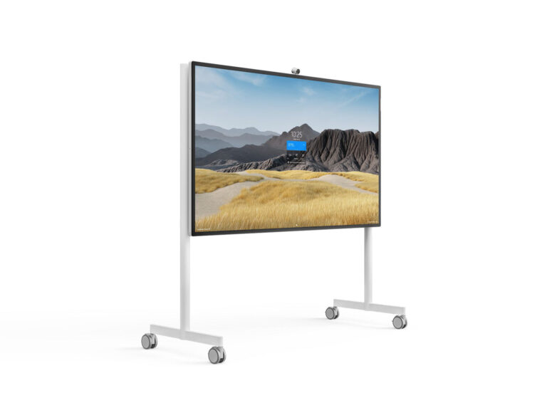 Microsoft Surface Hub 2S 85" (Zoll) mit mobilem Geräteständer von Steelcase