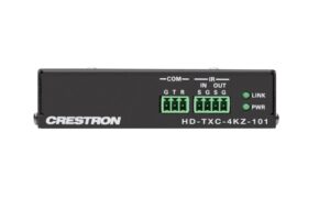 Der Crestron HD-TXC-4KZ-101 ist ein leistungsstarker HDMI-Transmitter zur Signalverlängerung von HDMI, RS-232 und IR über ein CATx-Kabel.