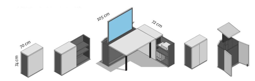 Vistono Home, flexibles Sideboard für Displays