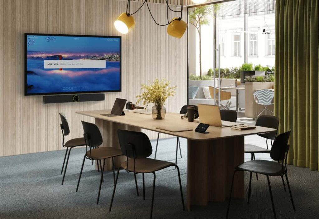 Crestron Zoom-Besprechung mit Soundbar VB70