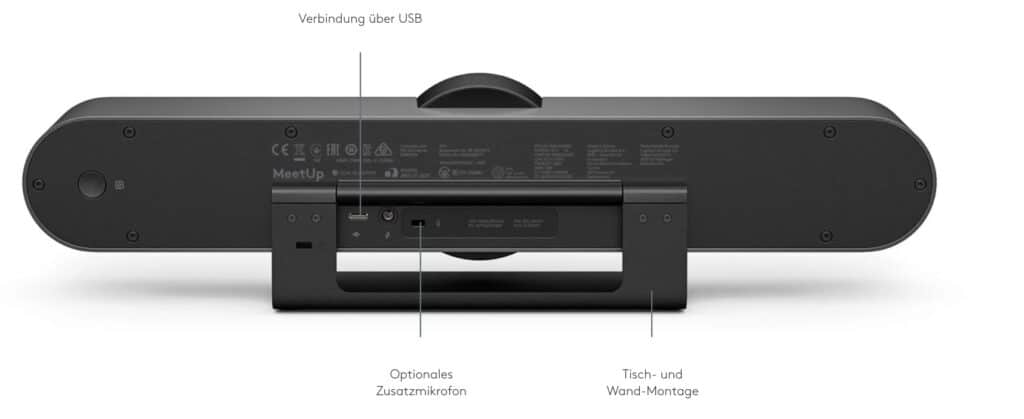 Logitech MeetUP Rückansicht