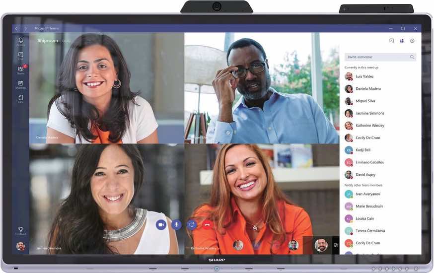 Sharp NEC 4K Touch-Display für Videokonferenzen & digitale Zusammenarbeit