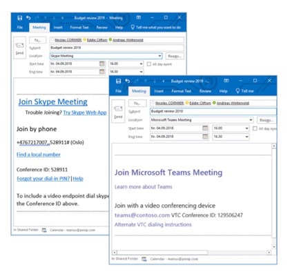 Pexip Kalenderintegration für Microsoft Teams