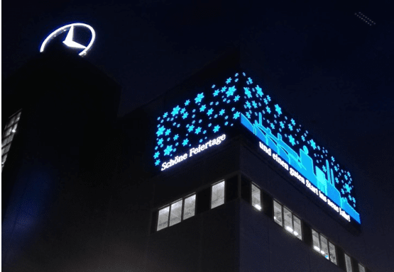 LED Wall Sonderanfertigung für Outdoor-Werbung.