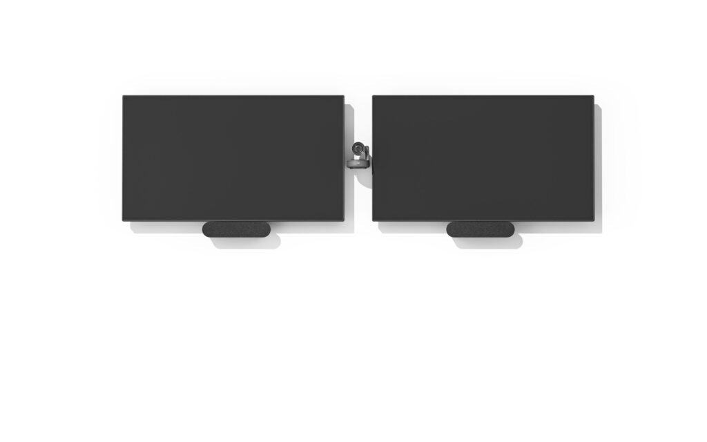 Logitech Rally Bar Plus Dual Displays nebeneinander