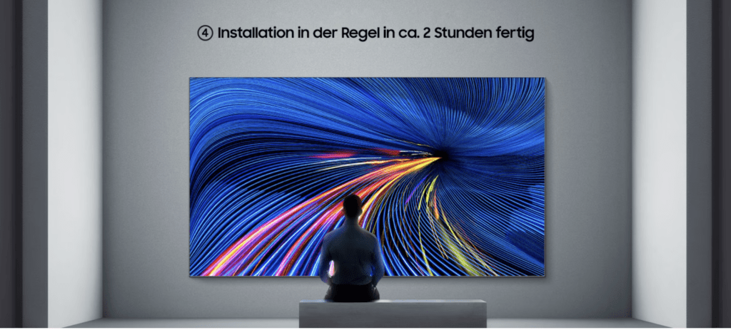 Samsung The Wall All-in-one LED Videowall mit einem einfachen Installationsprozess