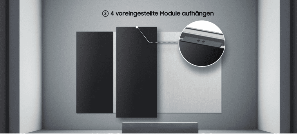 Samsung The Wall All-in-one LED Videowall mit einem einfachen Installationsprozess und voreingestellten Modulen