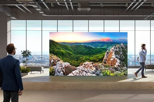 Sony LED Wand für den Empfangsbereich
