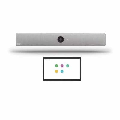 Das Cisco Room Kit ist ein Raumsystem für Kollaboration-Meetings und eine All-in-one-Lösung. Der Cisco Webex Room Navigator ist intuitiv zu bedienen, mit Touch-Funktion und zur Steuerung der Videokonferenzen wie Inhalte teilen sowie Raumbuchungen etc.