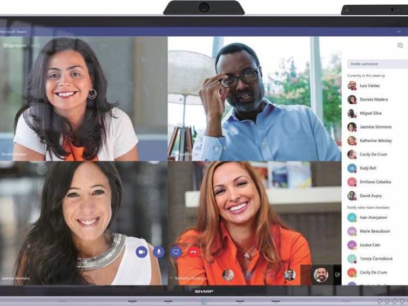 Sharp NEC 4K Touch-Display für Videokonferenzen & digitale Zusammenarbeit