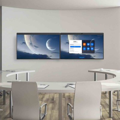 DTEN 55 Zoll Dual Displays für Zoom Cloud Meetings in Konferenzräumen