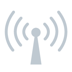 ç Symbolisiert wird das durch das Icon eines Funkmastes, der sendet