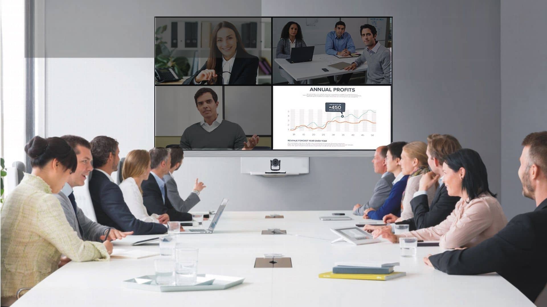 Videokonferenz und Konferenzräume benötigen qualittiv hochwertige Kameras und Beleuchtung. conference-tv bietet beides an