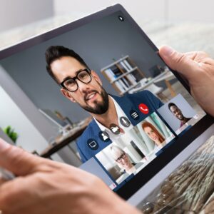 Videokonferenzen mit Tablet