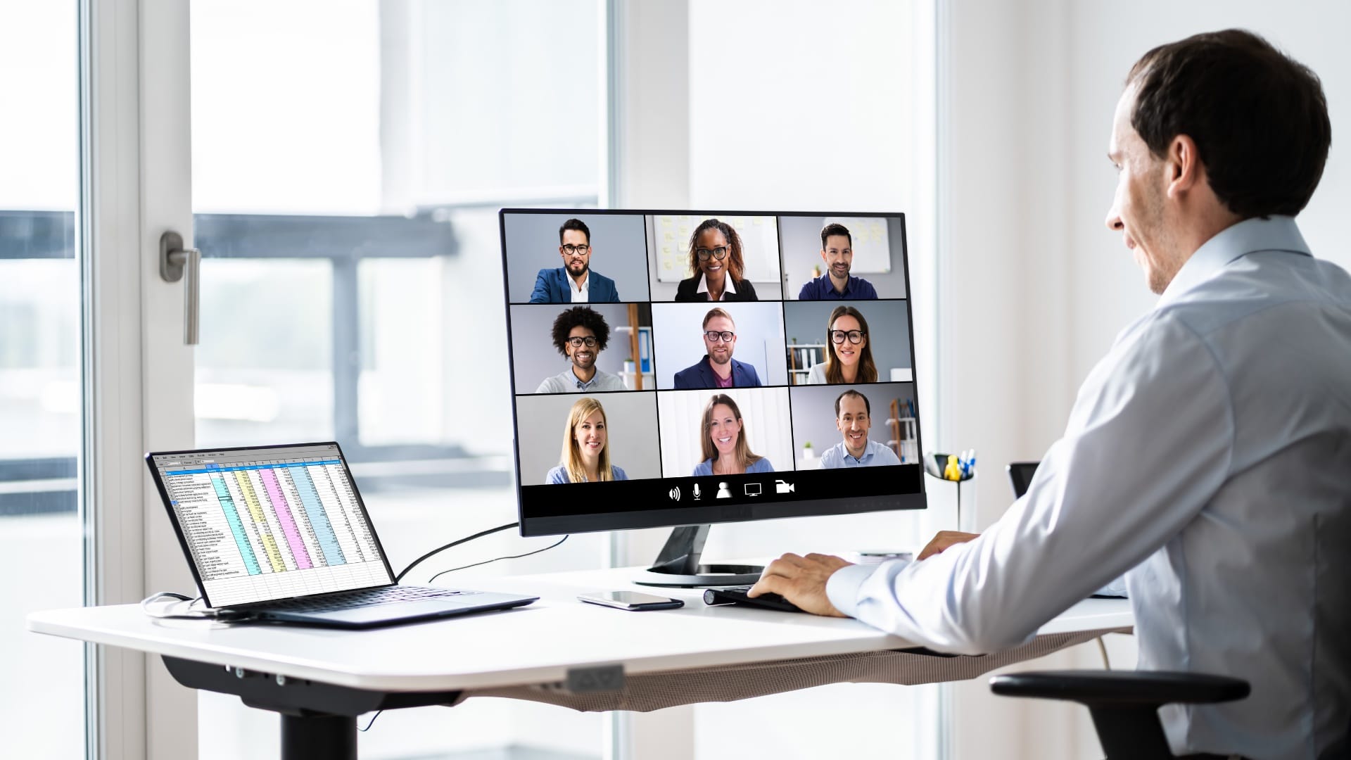 Videokonferenzen am Arbeitsplatz