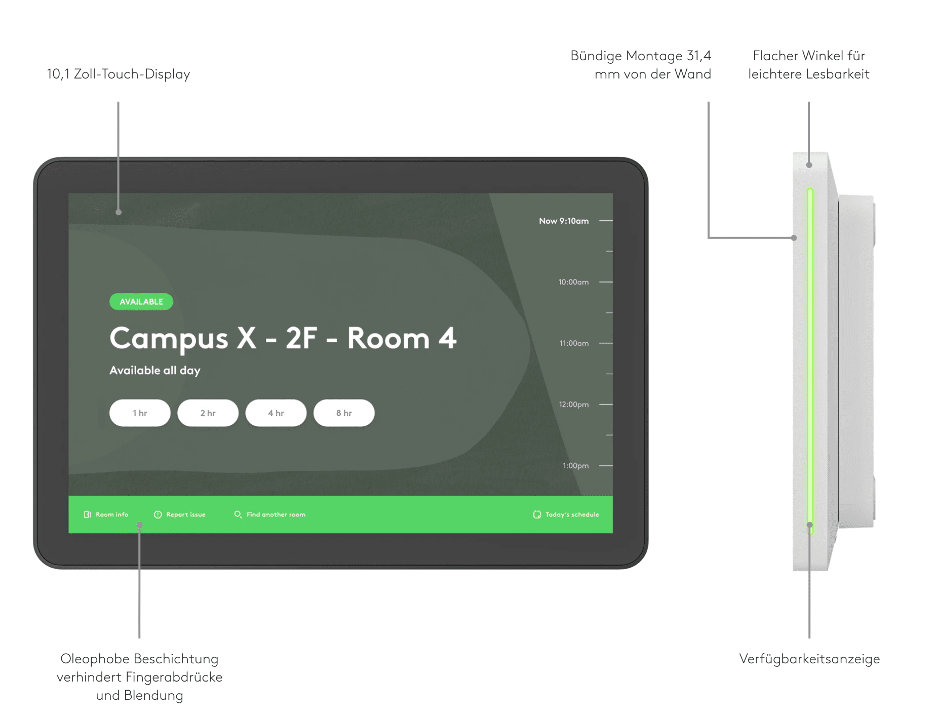 Logitech Tap Schedluer Planungspanel