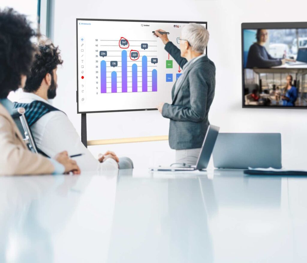 DTEN Onboard interaktives Whiteboard für Teamarbeit mit vielen Features