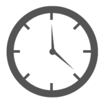 Icon Uhrzeit; Geschäftszeiten von conference-tv Montags bis Freitags von 9 - 18 Uhr