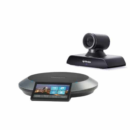 Lifesize Phone HD mit Icon 500 Lifesize Icon 500 mit lebensechter 4K-Bildqualität sowie ultrahoher Auflösung, Inhaltsfreigabe, leistungsstarken Kamera-Zoom und atemberaubendem Klang. Inkludiert mit Lifesize Phone HD, der eleganten Kommandozentrale von Lifesize für Audio-, Video- und Webkonferenzen. Geeignet für mittlere Besprechungsräume.