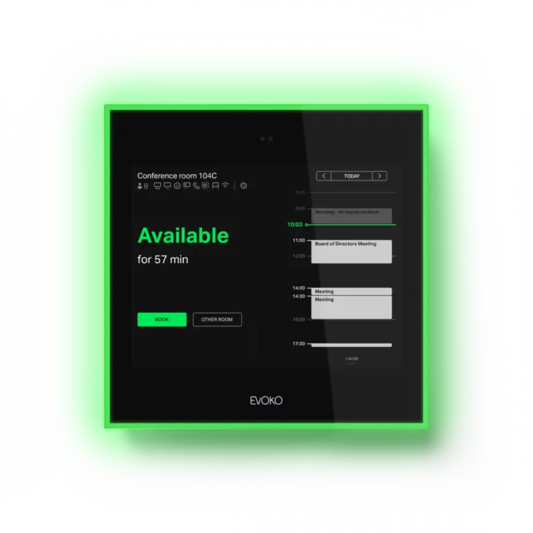 Evoko-Naso Raumbuchungssystem mit 8 Zoll LCD Display