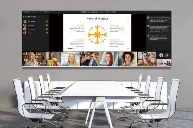 Die Absen Ultrawide-Lösung bietet eine außergewöhnliche visuelle Erfahrung und nahtlose Integration für Besprechungen, Videokonferenzen und Zusammenarbeit.