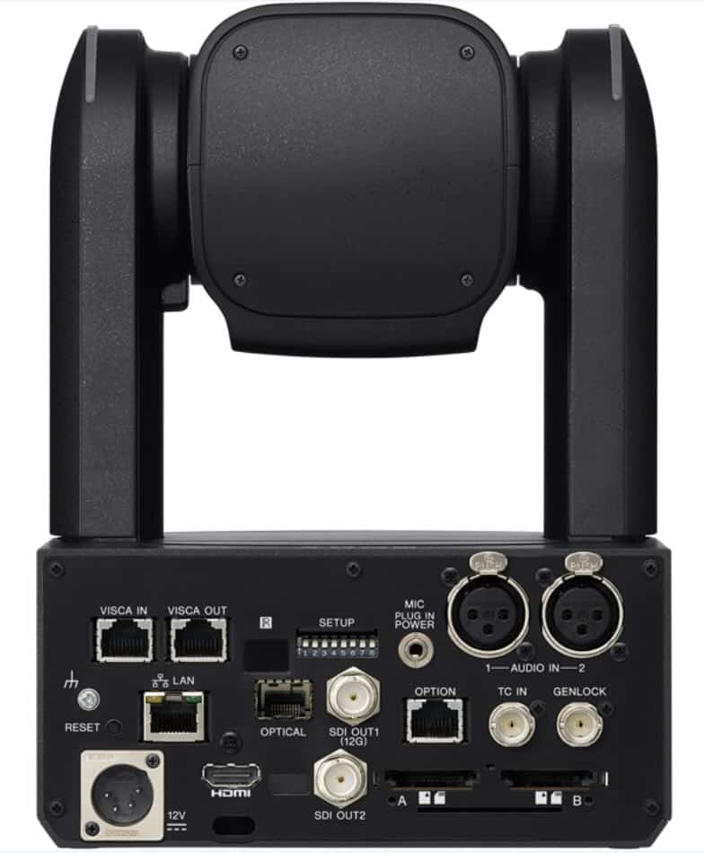 Sony PTZ Premium Kamera BCR AM7 Sony PTZ Premium Kamera BCR AM7 mit Auto-Framing, Anschlüsse