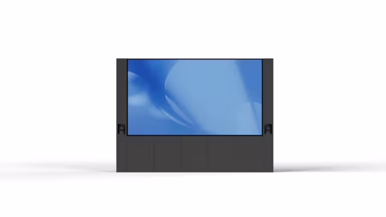 Fröscher LED Medienwand mps: Integriert werden können zudem Lautsprecher, Videokonferenzkameras oder UC-Soundbars.