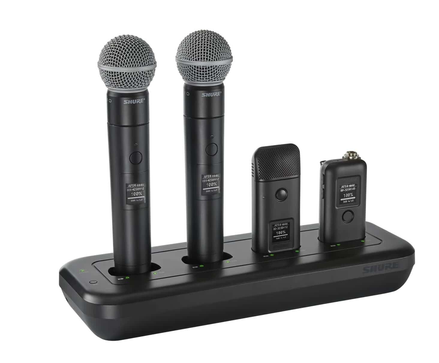 Shure Microflex Wireless neXt 4 & 8: Kabellose Mikrofone, perfekte Audioqualität & flexible Steuerung.