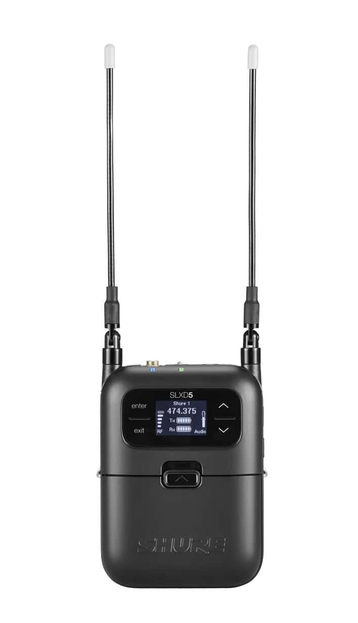 Das Shure SLX-D Wireless Mikrofonsystem liefert kristallklare 24-Bit-Digital-Audioqualität und sorgt für eine stabile und zuverlässige Signalübertragung. Es ist flexibel einsetzbar in Hörsälen, Kirchen, Veranstaltungsorten und mehr. Mit einfacher Einrichtung und wiederaufladbaren Optionen passt es sich jeder Umgebung an.