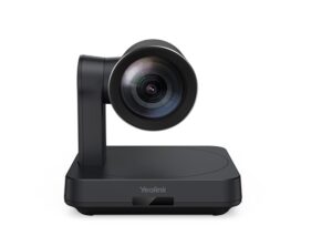 Yealink UVC84 – 4K-PTZ-Kamera mit Auto-Framing & 12x optischem Zoom für klare Meetings. Perfekte Video- & Audioqualität.