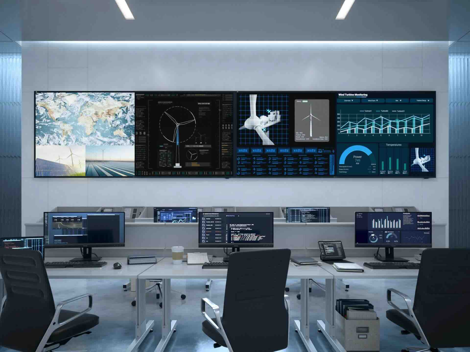 viewsonic-cde9uw-kontroll-und-kommandozentrale-min Das ViewSonic CDE92UW ist ein ultrabreites 92-Zoll-Display mit 5K-Auflösung und erstklassiger Bildqualität. Es wurde speziell für den Einsatz in Unternehmen, Digital Signage und Konferenzräume entwickelt. Dank 21:9-Seitenverhältnis eignet es sich ideal für Microsoft Teams Rooms (Front Row Mode) und sorgt für eine optimale Sichtbarkeit bei hybriden Meetings und Präsentationen.