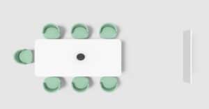 Ein Yealink CP50 Mikrofon reicht für kleine Räume; AI-gestützte Audiotechnologie