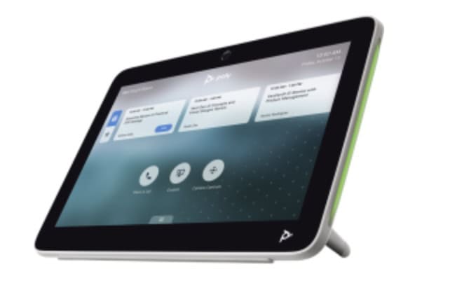 Poly TC10 Touchpanel Poly TC10 Touchpanel – 10,1-Zoll-HD-Display mit intuitiver Benutzeroberfläche für Raumbuchung und Meetingsteuerung