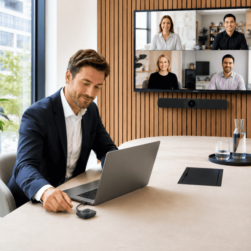 BYOM-Besprechung mit Dongle-Inhaltsfreigabe