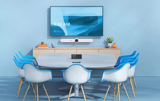 Logitech Videokonferenzsystem, vorkonfiguriert für Zoom, Microsoft Teams und Google Meet) für mittlere Besprechungsräume mit Rally Bar (Mediensteuerung, Touch-Controller, Kamera und Mikrofon)